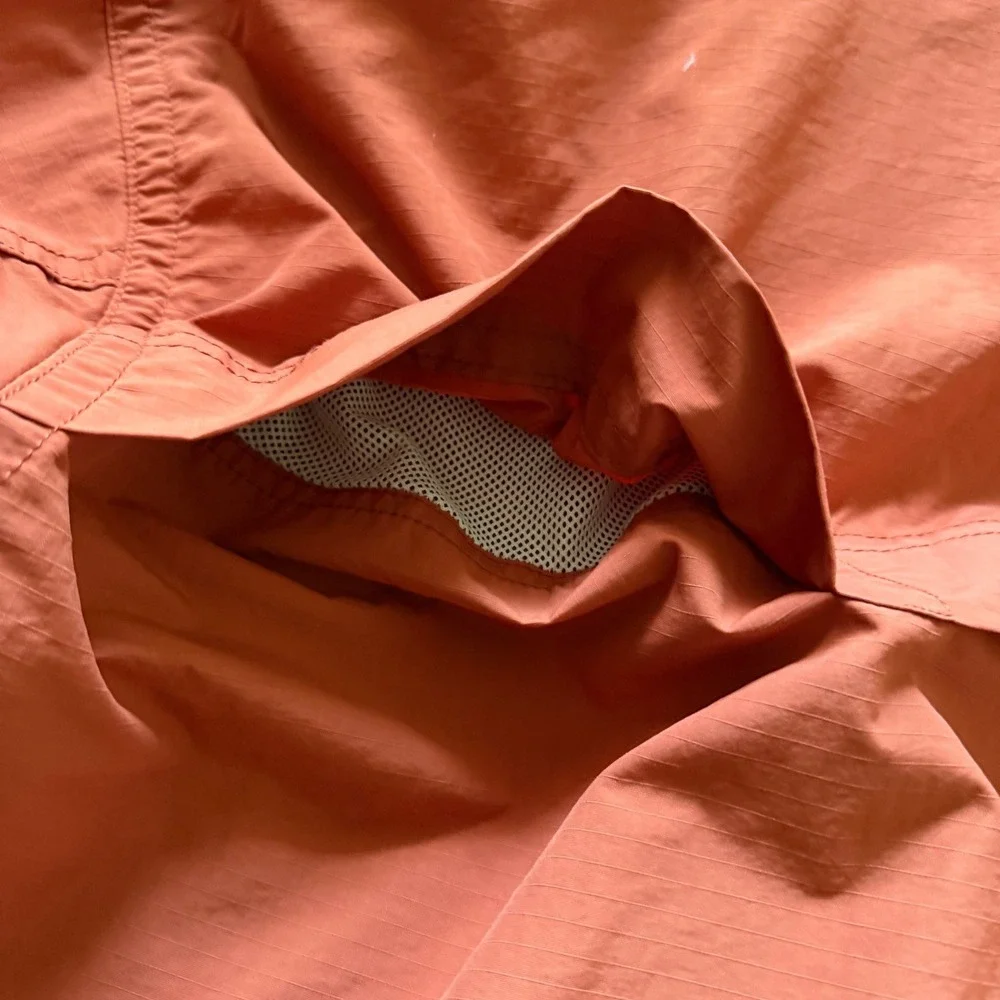 Goodfellow Burnt Orange Water Resistant Hooded Windbreaker Jacket M Outdoor Fall
